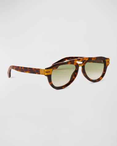 Palm Angels Men's Paradise Acetate and Metal Aviator Sunglasses