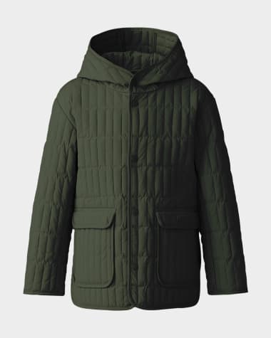 Mackage Kid's Spencer Light Down Vertically Quilted Jacket, Size 8-14