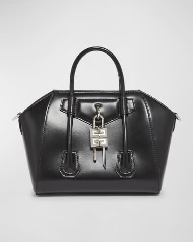 Givenchy Antigona Mini Lock Top-Handle Bag in Leather