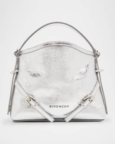 Givenchy Voyou Nano Top-Handle Bag in Metallic Leather