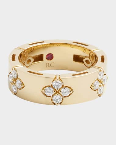 Roberto Coin 18K Yellow Gold Diamond Love In Verona Ring, Size 6.5