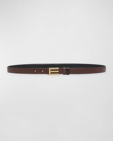 Etro Monogram Buckled Reversible Leather Belt