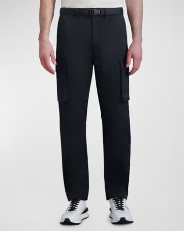 Karl Lagerfeld Paris Men's Belted Cargo Trousers