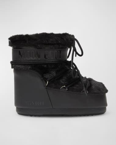Moon Boot Icon Faux Fur Ankle Snow Boots