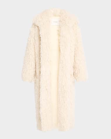 Nanushka Kilah Long Faux Fur Coat