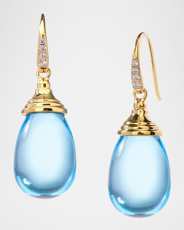 Syna 18K Drop Earrings with Diamonds
