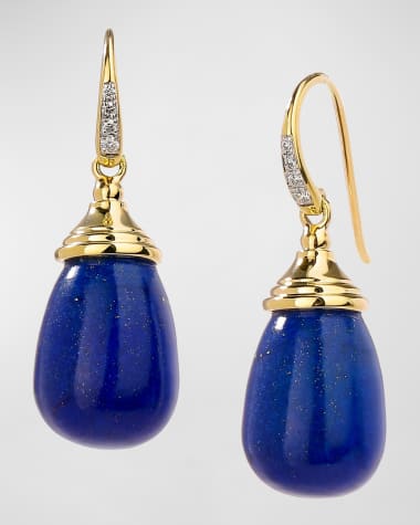 Syna 18K Drop Earrings with Diamonds