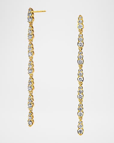 Syna 18K Yellow Gold Champagne Diamond Duster Earrings