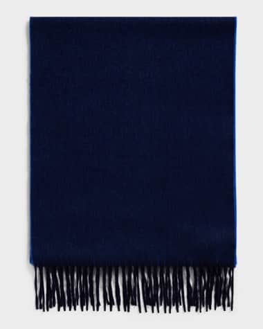 Begg x Co Men's Arran Reversible Cashmere Scarf