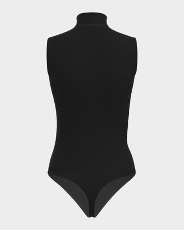 Wolford Sleeveless Mock-Neck String Bodysuit