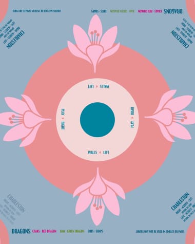 OH MY MAHJONG La Fete Neoprene Mahjong Mat