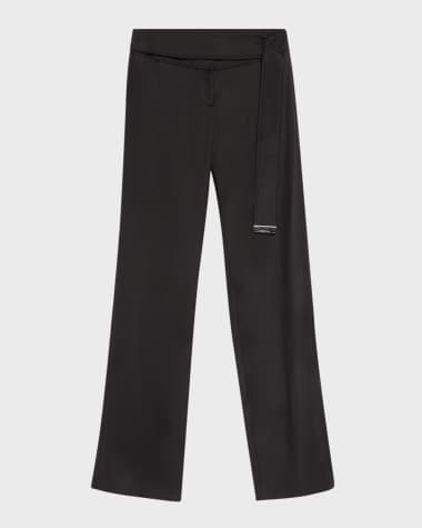 Brandon Maxwell The Ashton Belted Straight-Leg Pants