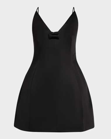 Marc Jacobs Satin Bow Mini Dress