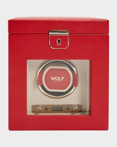 WOLF Palermo Single Watch Winder with Storage