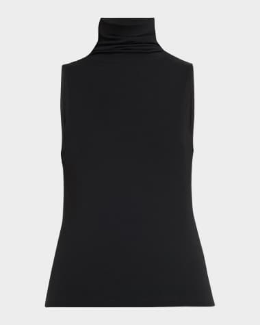 Vince Sleeveless Turtleneck Top