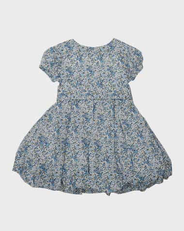 Tessa James Girl's Elizabeth Dainty Floral-Print Pouf Dress, Size 2-6