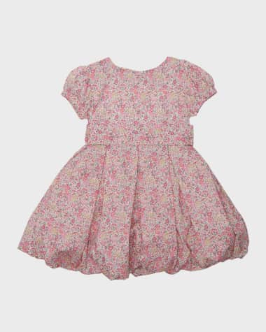 Tessa James Girl's Elizabeth Dainty Floral-Print Pouf Dress, Size 2-6