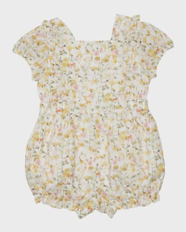 Tessa James Baby Girl's Buttercup Floral-Print Bubble Romper, Size 3M-18M
