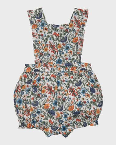 Tessa James Baby Girl's Birdie Floral Bubble Pinafore, Size 6M-18M