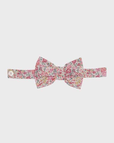 Tessa James Boy's Floral-Print Bow Tie