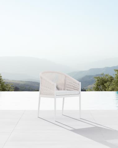 Azzurro Living Catalina Dining Chair With Polar Cushion