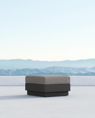 Azzurro Living Porto Ottoman With Moon Cushion