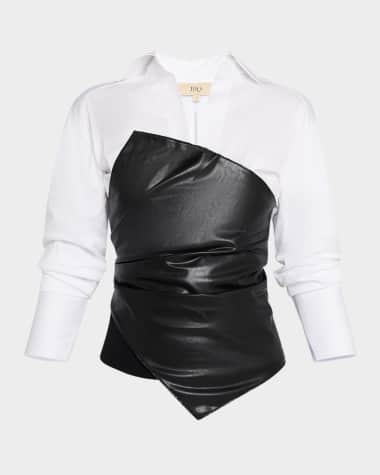 JBQ Millicent Mixed Media Top
