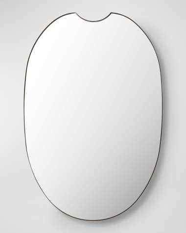 Surya Ajanta 36" Notch-Top Wall Mirror