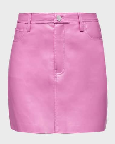 AS by DF Dixie Recycled Leather Mini Skirt