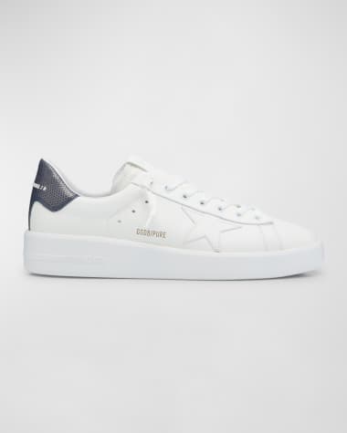 Golden Goose Men's Pure Star Leather Low-Top Sneakers