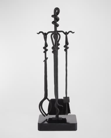 Arteriors Denison 3-Piece Fireplace Tool Set with Stand