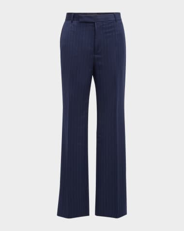 Givenchy Men's Bold Stripe Wool Trousers