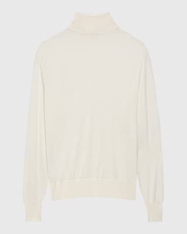 Another Tomorrow Featherweight Wool Turtleneck