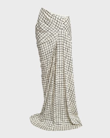 Dries Van Noten Saren Asymmetric Draped Maxi Skirt