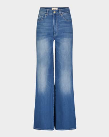 DL1961 DL Softwear Hepburn Wide-Leg High-Rise Jeans