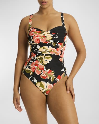 Sea Level Swim Juniper Twist Front Multifit One-Piece Swimsuit