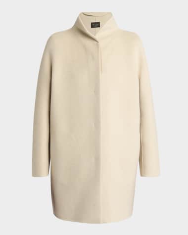 Loro Piana Scotty Double Baby Cashmere Single-Breasted Coat