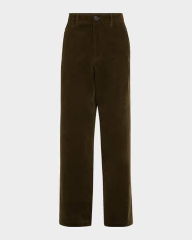 FRAME Men's Corduroy Wide-Leg Pants