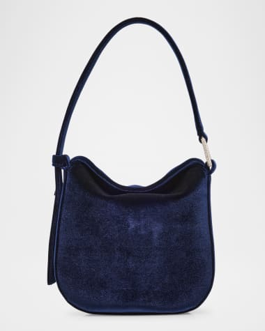 Akris Anna Mini Velvet Hobo Bag