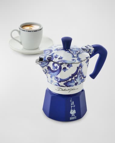 Bialetti x Dolce&Gabbana Moka Express Small Pot - Blu Mediterraneo