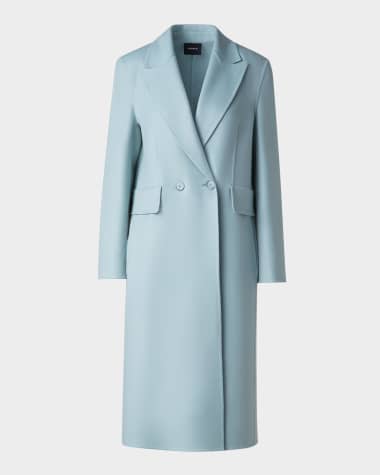 Akris Zelda Cashmere Double-Breasted Coat