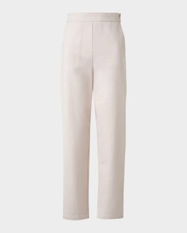 Akris Flynn Stretch Denim Conical-Leg Ankle Pants
