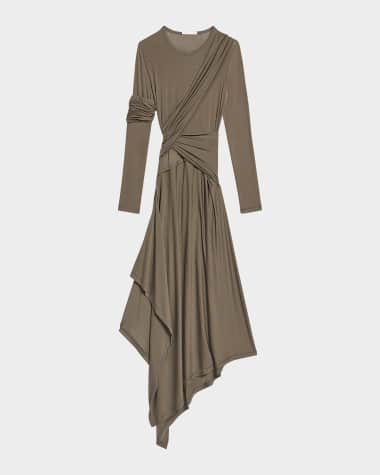 Helmut Lang Draped Knit Protection Dress