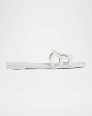 Gucci Palma GG Rubber Flat Slide Sandals