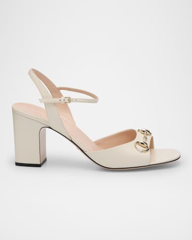 Gucci Lady Horsebit Leather Sandals