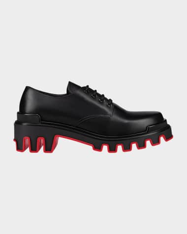 Christian Louboutin Men's Trott Dune Leather Derby Shoes