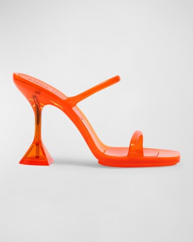 Orange designer heels clearance
