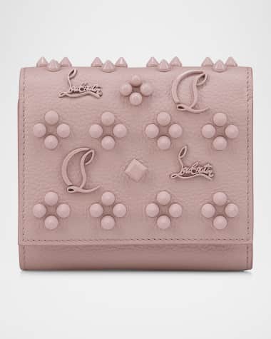 Christian Louboutin Paloma Loubinthesky Spike Leather Compact Wallet