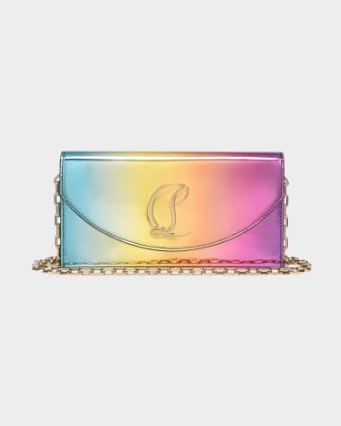 Christian Louboutin Loubi54 Degrade Metallic Leather Clutch Bag