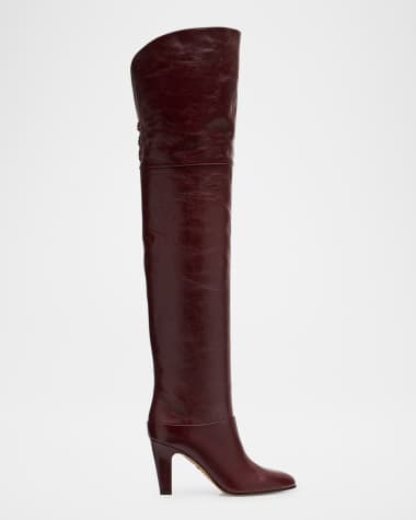 Chloe Eve Leather Over-The-Knee Boots